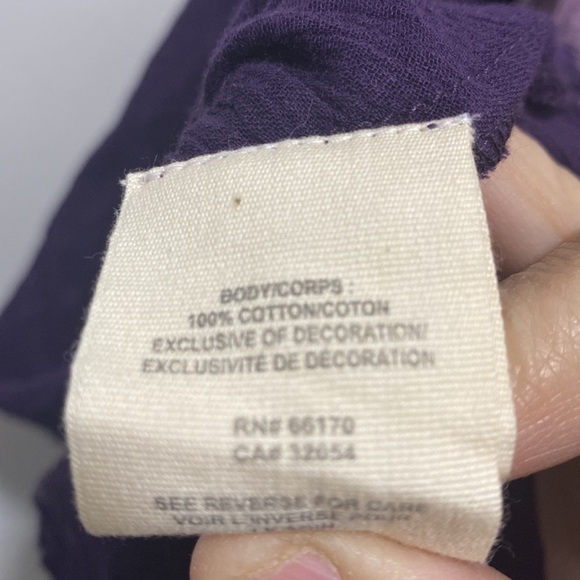 FREE People Purple High Neck Sheer Tunic Boho Flowy Small 🌟 - Picture 6 of 7